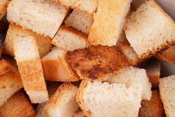 crackers on a white background