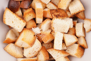 crackers on a white background