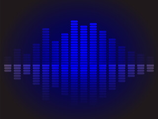 Fototapeta premium Music neon equalizer. Vector stock illustration for poster or card