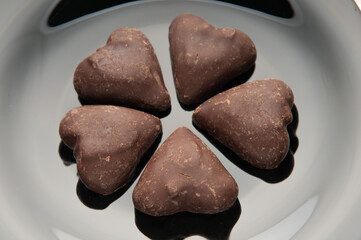 heart shaped chocolates