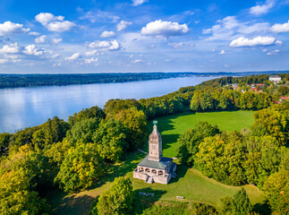 Bismarckturm am Starnberger See, Bayern, Deutschland