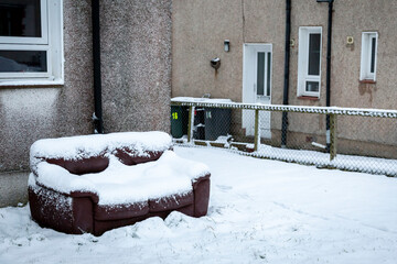 first snow fall in Auchinleck scotland