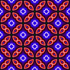 colorful symmetrical repeating patterns for textiles, ceramic tiles, wallpapers and designs. seamless image.
