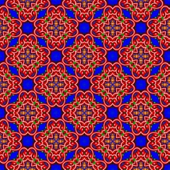 colorful symmetrical repeating patterns for textiles, ceramic tiles, wallpapers and designs. seamless image.
