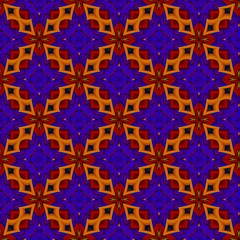 colorful symmetrical repeating patterns for textiles, ceramic tiles, wallpapers and designs. seamless image.
