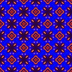 colorful symmetrical repeating patterns for textiles, ceramic tiles, wallpapers and designs. seamless image.
