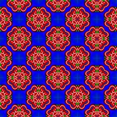 colorful symmetrical repeating patterns for textiles, ceramic tiles, wallpapers and designs. seamless image.
