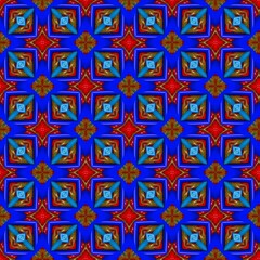 colorful symmetrical repeating patterns for textiles, ceramic tiles, wallpapers and designs. seamless image.
