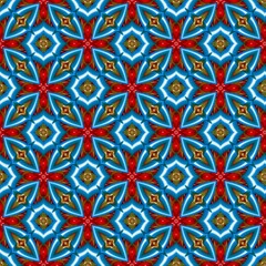 colorful symmetrical repeating patterns for textiles, ceramic tiles, wallpapers and designs. seamless image.
