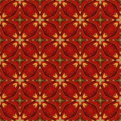 colorful symmetrical repeating patterns for textiles, ceramic tiles, wallpapers and designs. seamless image.
