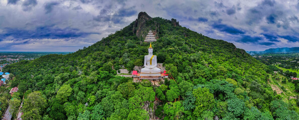 Mueang Lop Buri District, Lopburi / Thailand / October 10, 2020  : Wat Siri Chanthanimit Worawihan...