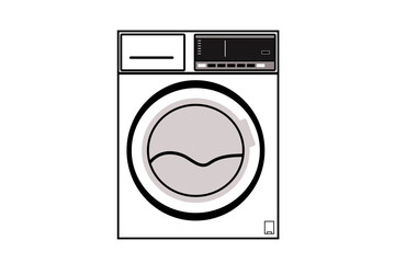 Vetor, Illustration, and Washing Machine