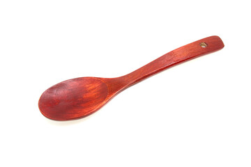 Wooden Spoon isolated on a white background.
