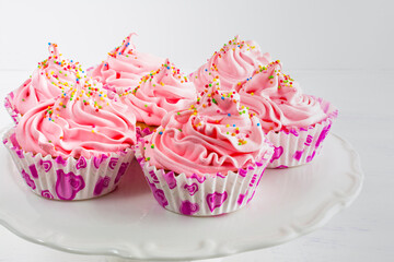 Pink cupcakes