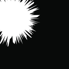 abstract beam effect in bright white color on black background