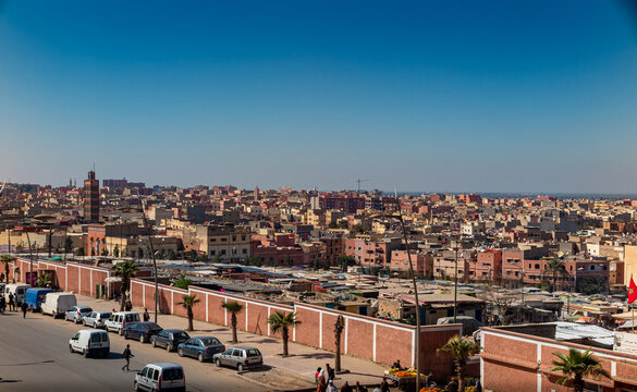 Cityscape of the town Beni-Mellal, Morocco