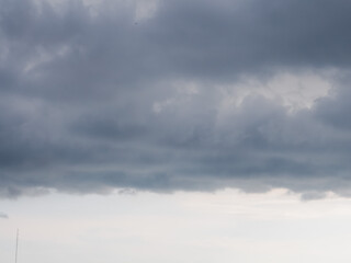 The sky that was dark like it was about to rain