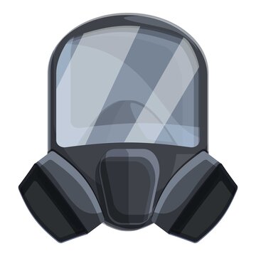 Acid gas mask icon. Cartoon of acid gas mask vector icon for web design isolated on white background