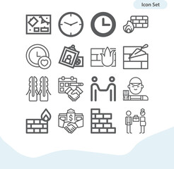 Simple set of cope related lineal icons.