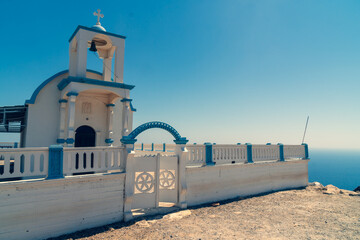 Beautiful chapel, church near Seitan limania also known as Stefanou beach on Crete, Greece. Superb...