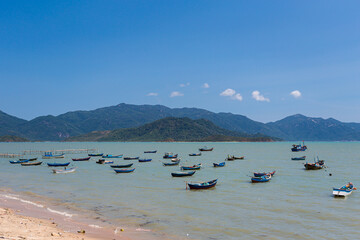 Fototapeta na wymiar Wild beach in Ninh Hoa Vietnam