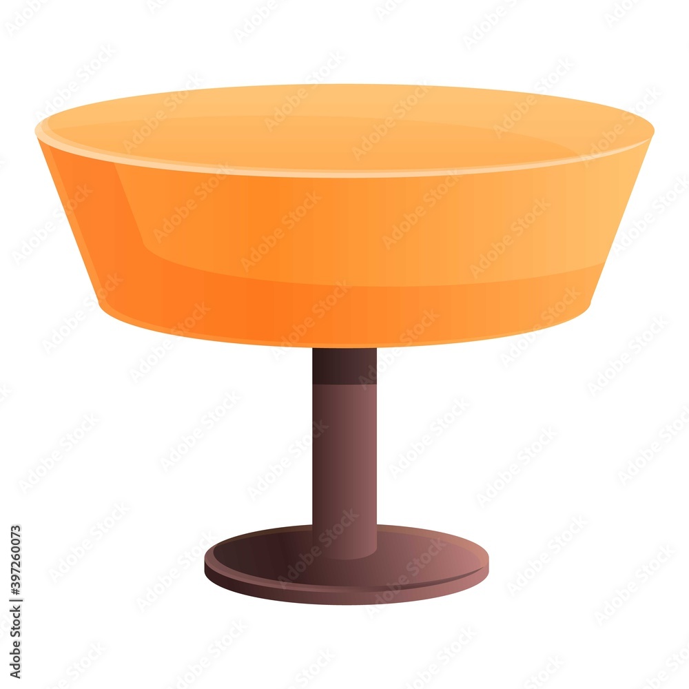 Poster table icon. cartoon of table vector icon for web design isolated on white background