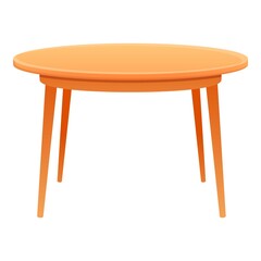 Room table icon. Cartoon of room table vector icon for web design isolated on white background