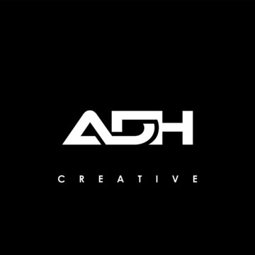 ADH Letter Initial Logo Design Template Vector Illustration	
