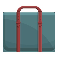 Man briefcase icon. Cartoon of man briefcase vector icon for web design isolated on white background