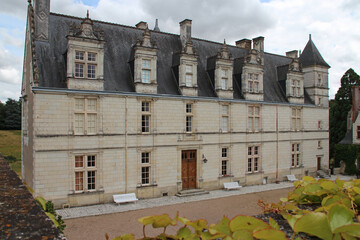 medieval and renaissance castle in nitray (france) 