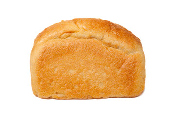 Traditional homemade bread isolated on a white background