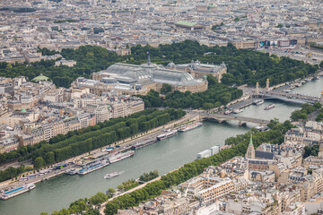 Paris architecture from above