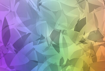 Light Multicolor vector template with chaotic poly shapes.