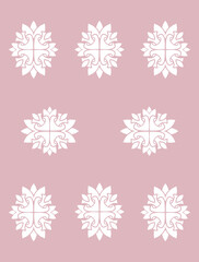 Classic damask seamless pattern. Modern fabric ornament