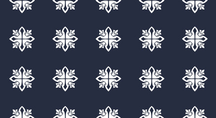 Classic damask seamless pattern. Modern fabric ornament