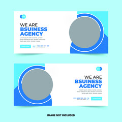 Professional digital marketing agency banner template