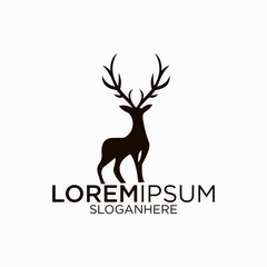 Animal Deer Logo design vector design suitable for your company