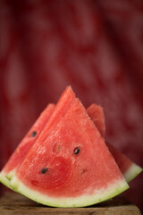Slices of sweet and juicy watermelon for a healthy diet