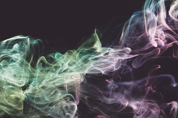 Obraz premium Curves of abstract shape smoke