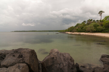 Bama beach is one of the tourist destinations in the Baluran National Park, Situbondo, East Java.