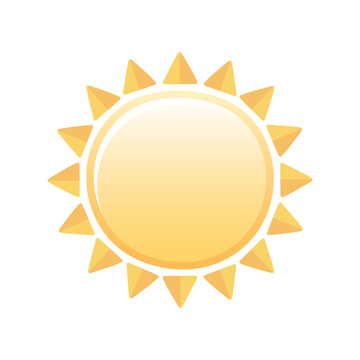 weather summer sun sky hot season icon isolated image
