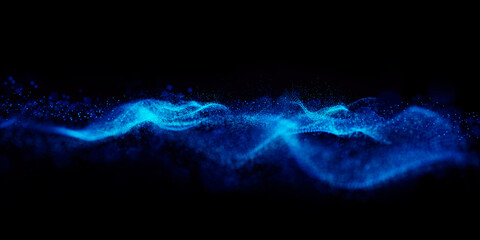 blue dust background