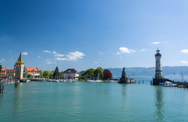 Hafen von Lindau, Bayern, Deutschland