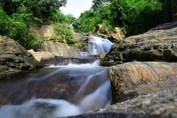 Fototapeta na wymiar Solaiyur Falls in Bodinayakanur, Tamilnadu