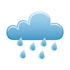 weather clouds rainy sky icon isolated image