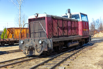 Narrow gauge diesel locomotive of the railway