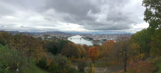 Danube in Budapest during Autumn