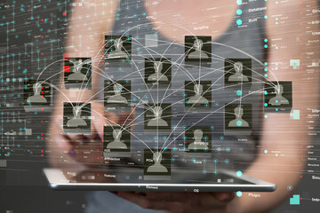 people network structure HR - Human resources management and recruitment