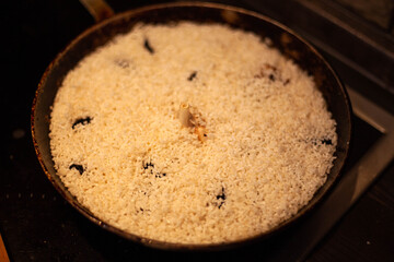 the process of cooking pilaf