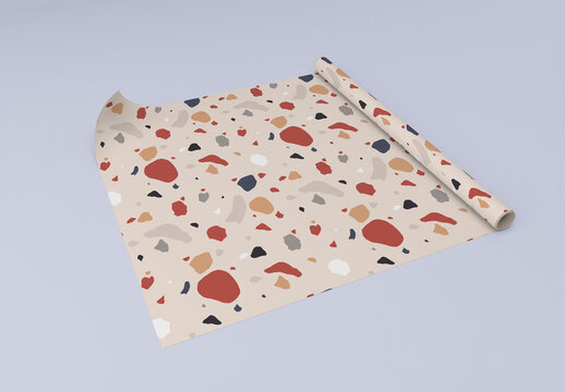 Gift Wrapping Paper Mockup